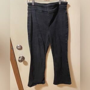 We The Free Black Pull On Flared Jeans